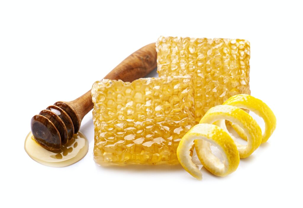 Honeycomb with honey